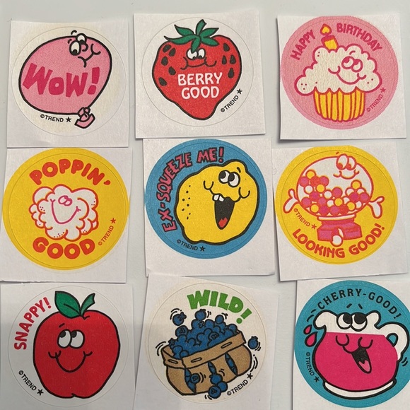New Trend Retro Scratch & Sniff stickers.  80’s smelly stickers. Vintage style. - Picture 4 of 5